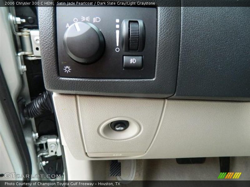 Satin Jade Pearlcoat / Dark Slate Gray/Light Graystone 2006 Chrysler 300 C HEMI