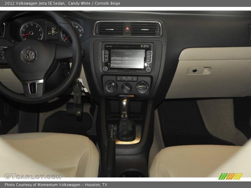 Candy White / Cornsilk Beige 2012 Volkswagen Jetta SE Sedan