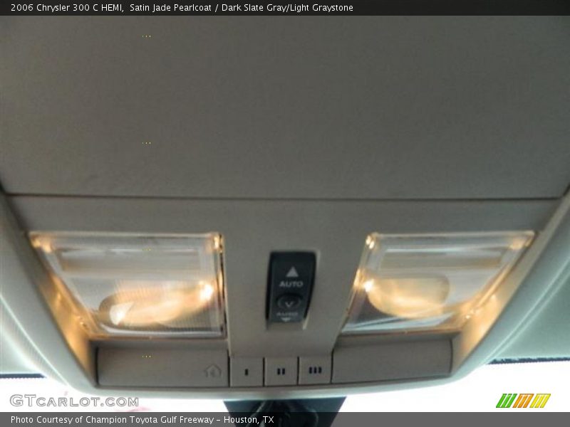 Satin Jade Pearlcoat / Dark Slate Gray/Light Graystone 2006 Chrysler 300 C HEMI