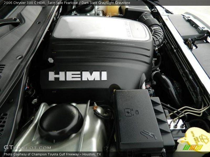 Satin Jade Pearlcoat / Dark Slate Gray/Light Graystone 2006 Chrysler 300 C HEMI