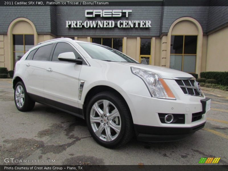 Platinum Ice Tricoat / Ebony/Titanium 2011 Cadillac SRX FWD
