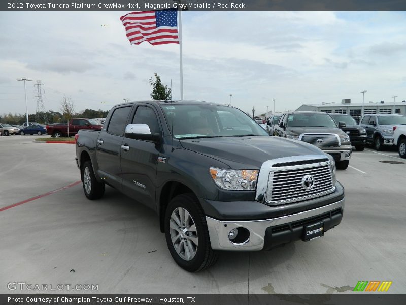 Magnetic Gray Metallic / Red Rock 2012 Toyota Tundra Platinum CrewMax 4x4