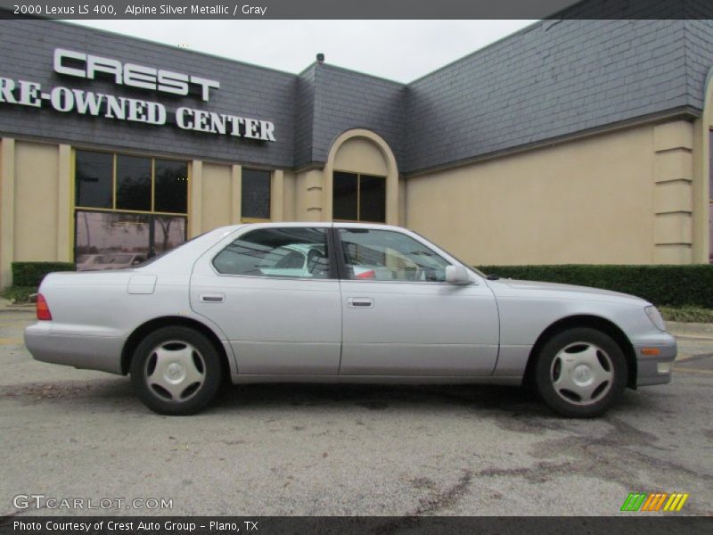 Alpine Silver Metallic / Gray 2000 Lexus LS 400
