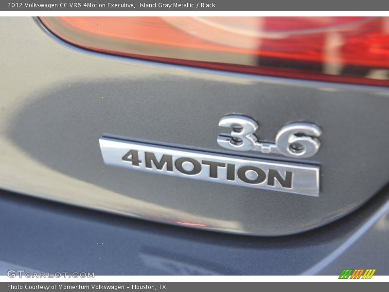 Island Gray Metallic / Black 2012 Volkswagen CC VR6 4Motion Executive