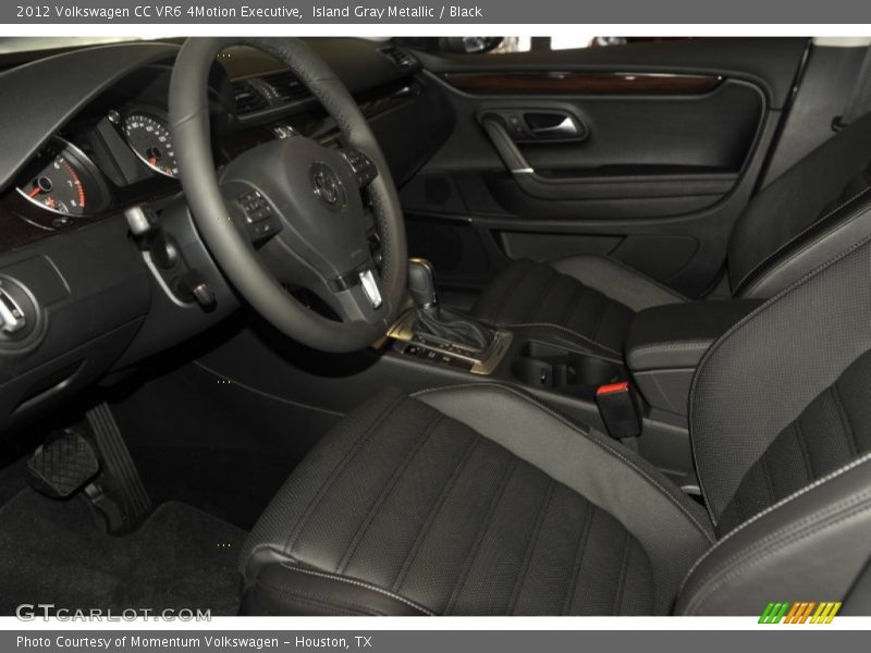 Island Gray Metallic / Black 2012 Volkswagen CC VR6 4Motion Executive
