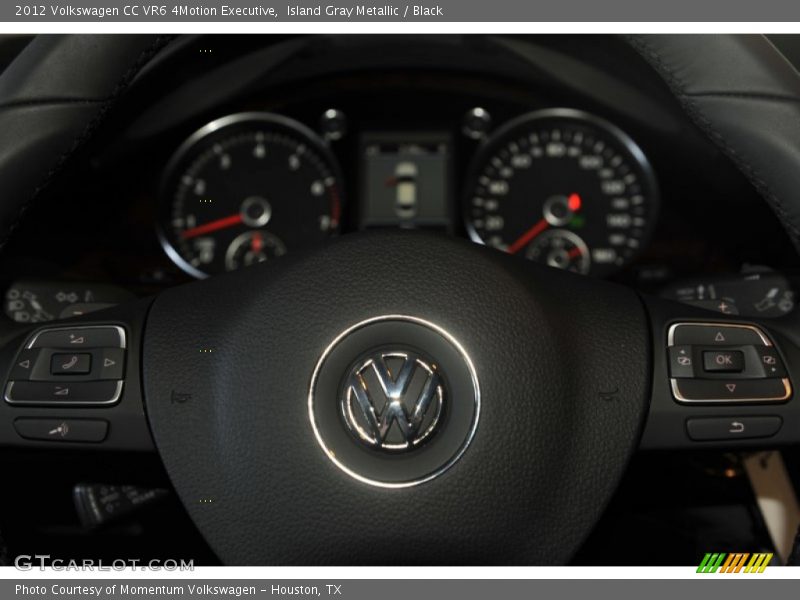 Island Gray Metallic / Black 2012 Volkswagen CC VR6 4Motion Executive