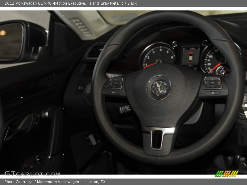 Island Gray Metallic / Black 2012 Volkswagen CC VR6 4Motion Executive