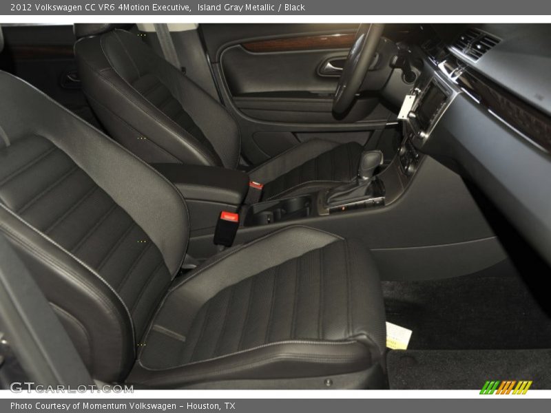 Island Gray Metallic / Black 2012 Volkswagen CC VR6 4Motion Executive