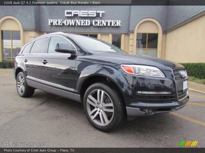 Cobalt Blue Metallic / Black 2008 Audi Q7 4.2 Premium quattro