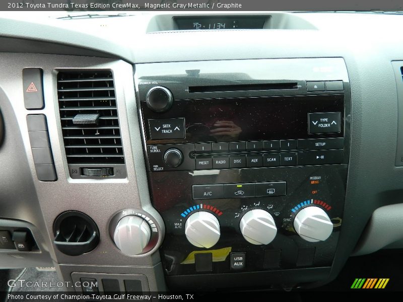 Magnetic Gray Metallic / Graphite 2012 Toyota Tundra Texas Edition CrewMax