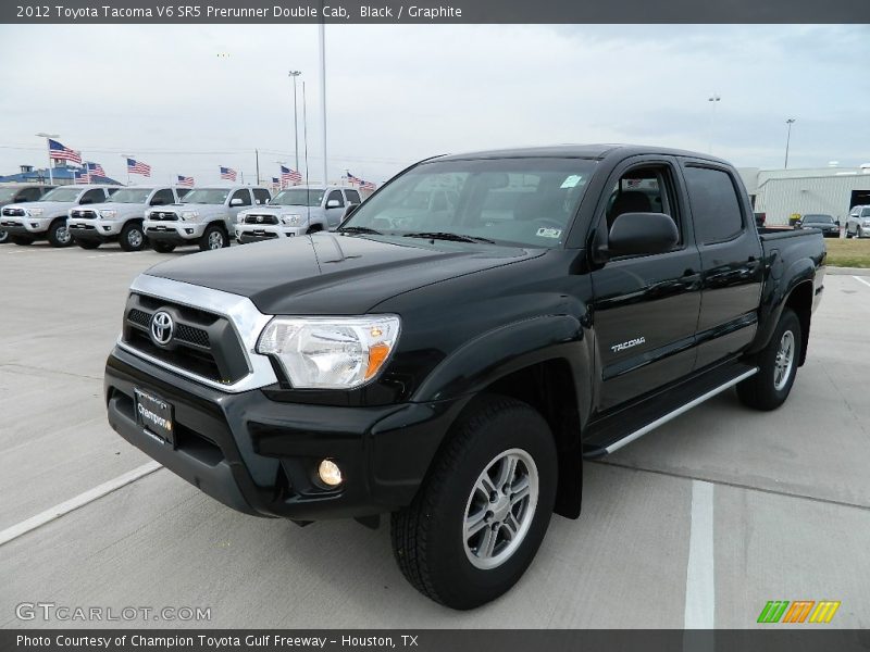Black / Graphite 2012 Toyota Tacoma V6 SR5 Prerunner Double Cab
