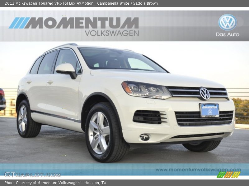 Campanella White / Saddle Brown 2012 Volkswagen Touareg VR6 FSI Lux 4XMotion