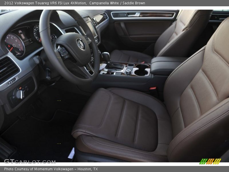 Campanella White / Saddle Brown 2012 Volkswagen Touareg VR6 FSI Lux 4XMotion