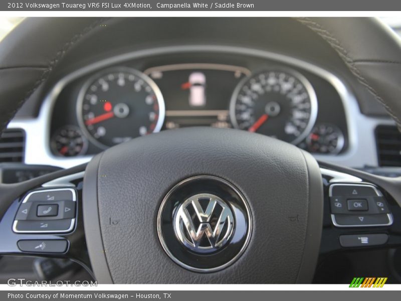 Campanella White / Saddle Brown 2012 Volkswagen Touareg VR6 FSI Lux 4XMotion
