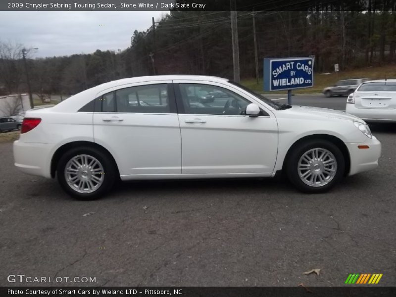 Stone White / Dark Slate Gray 2009 Chrysler Sebring Touring Sedan