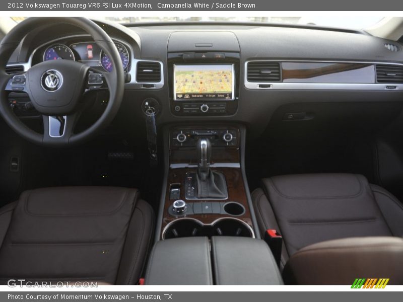 Campanella White / Saddle Brown 2012 Volkswagen Touareg VR6 FSI Lux 4XMotion