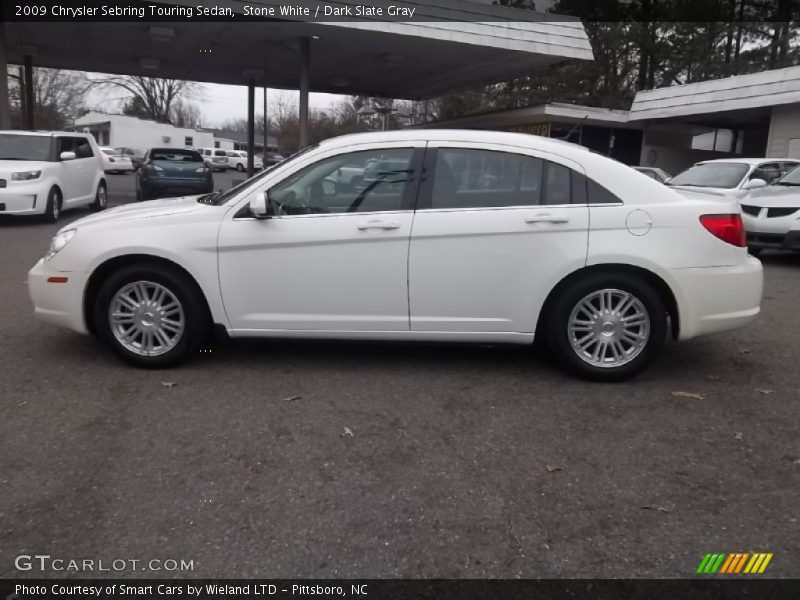 Stone White / Dark Slate Gray 2009 Chrysler Sebring Touring Sedan