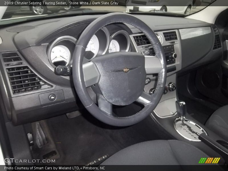 Stone White / Dark Slate Gray 2009 Chrysler Sebring Touring Sedan