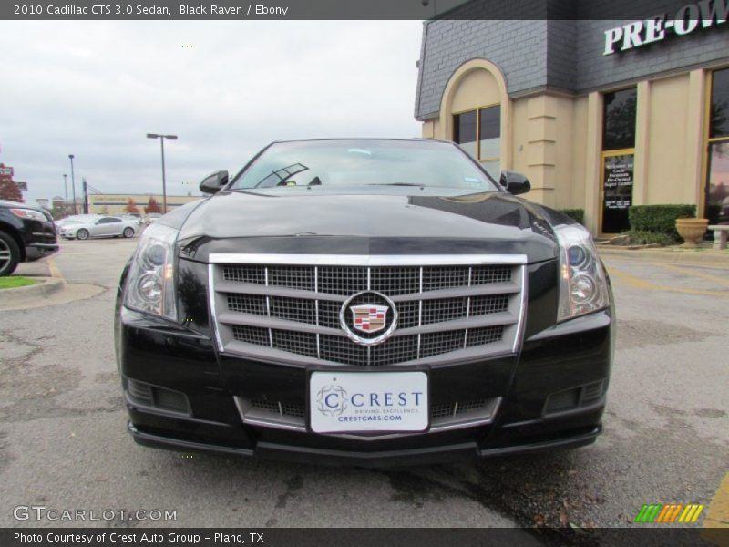 Black Raven / Ebony 2010 Cadillac CTS 3.0 Sedan