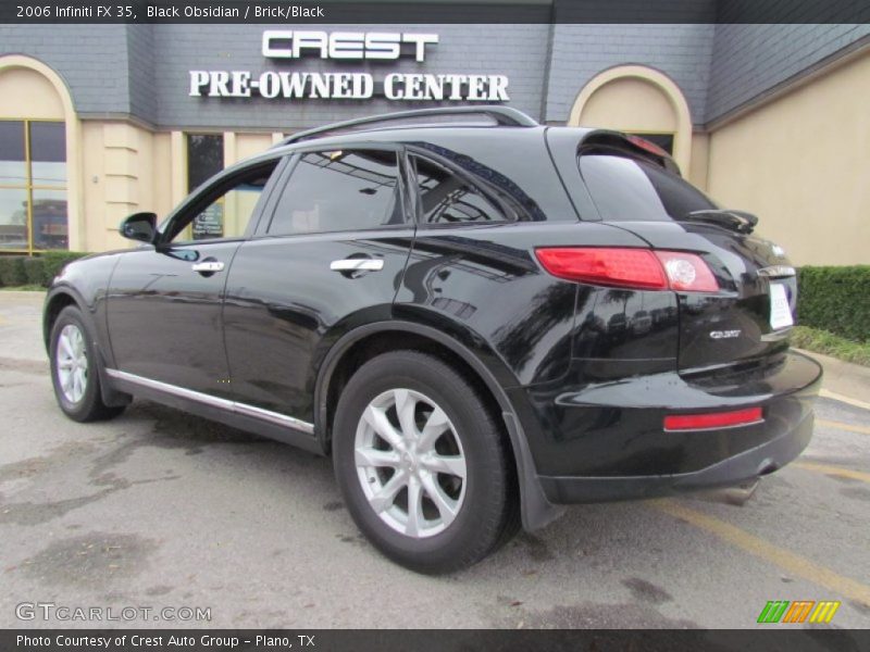 Black Obsidian / Brick/Black 2006 Infiniti FX 35