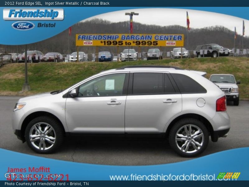 Ingot Silver Metallic / Charcoal Black 2012 Ford Edge SEL