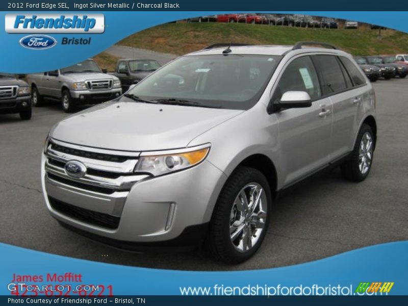 Ingot Silver Metallic / Charcoal Black 2012 Ford Edge SEL