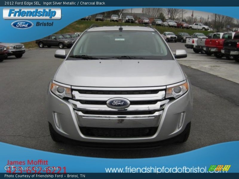 Ingot Silver Metallic / Charcoal Black 2012 Ford Edge SEL
