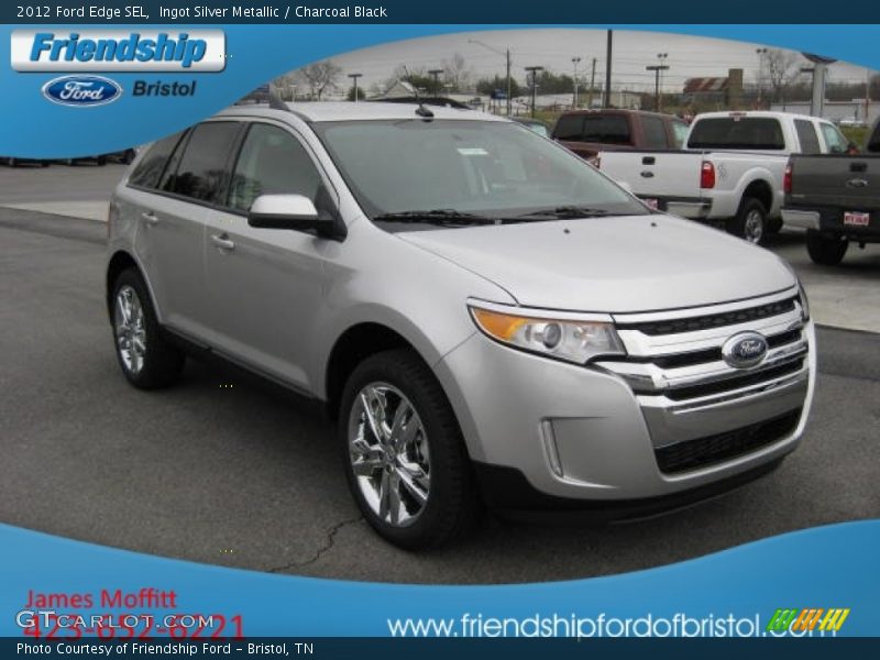 Ingot Silver Metallic / Charcoal Black 2012 Ford Edge SEL