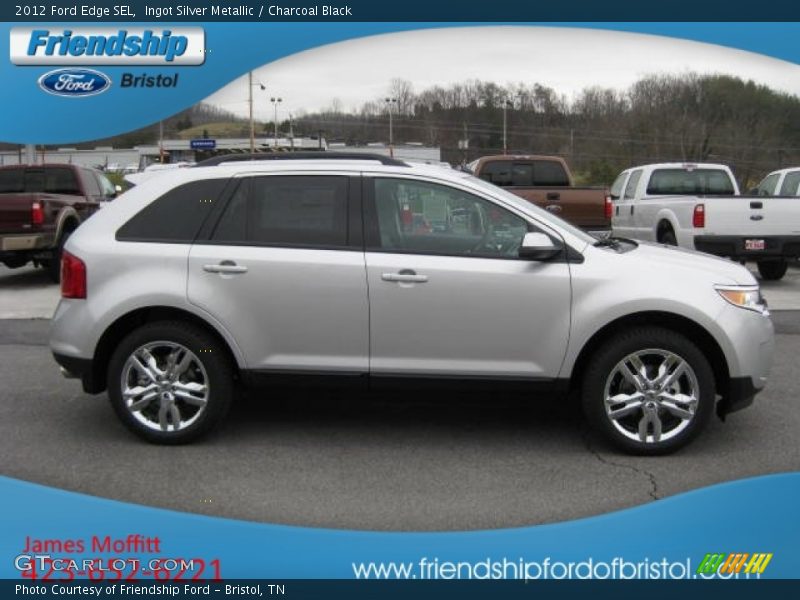 Ingot Silver Metallic / Charcoal Black 2012 Ford Edge SEL