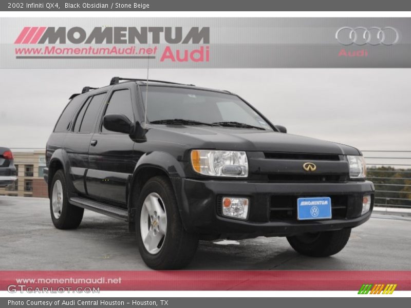 Black Obsidian / Stone Beige 2002 Infiniti QX4