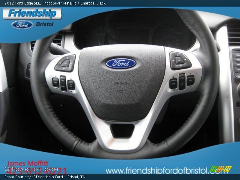 Ingot Silver Metallic / Charcoal Black 2012 Ford Edge SEL