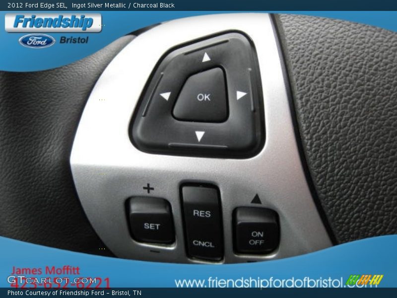 Ingot Silver Metallic / Charcoal Black 2012 Ford Edge SEL