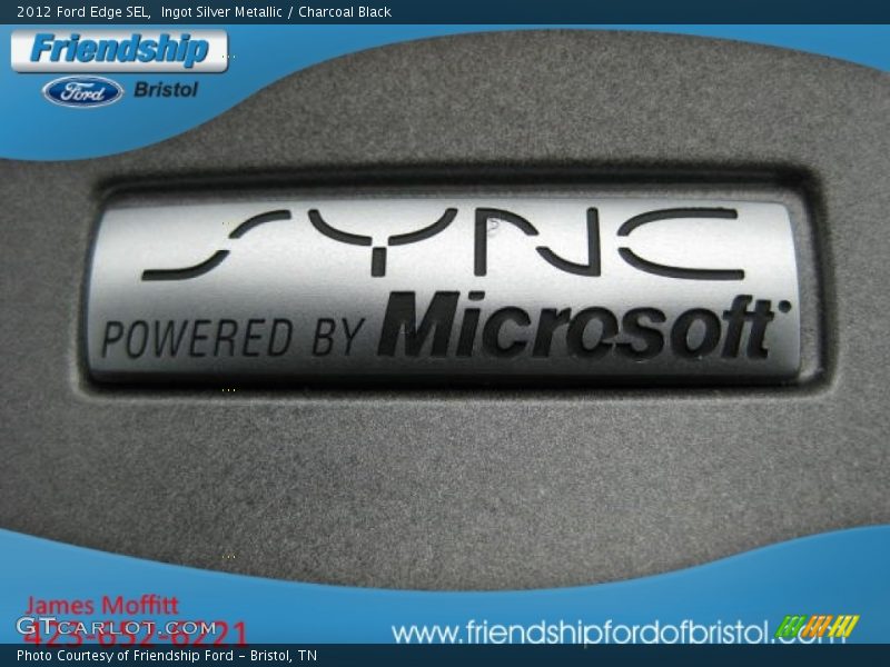 Ingot Silver Metallic / Charcoal Black 2012 Ford Edge SEL
