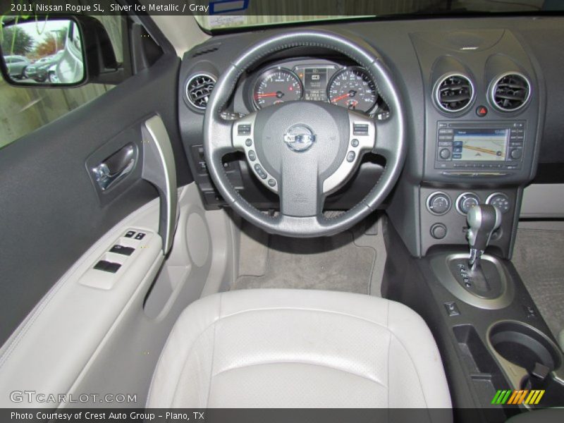 Silver Ice Metallic / Gray 2011 Nissan Rogue SL