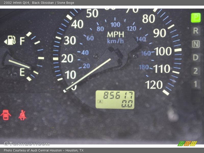 Black Obsidian / Stone Beige 2002 Infiniti QX4