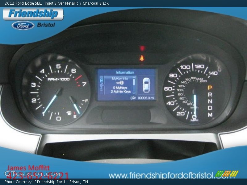 Ingot Silver Metallic / Charcoal Black 2012 Ford Edge SEL