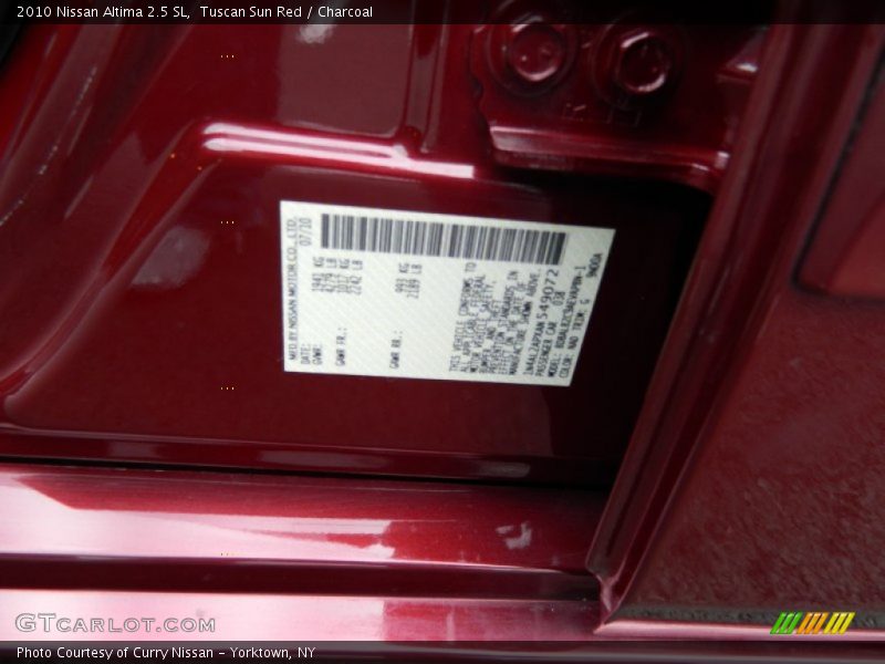 Tuscan Sun Red / Charcoal 2010 Nissan Altima 2.5 SL