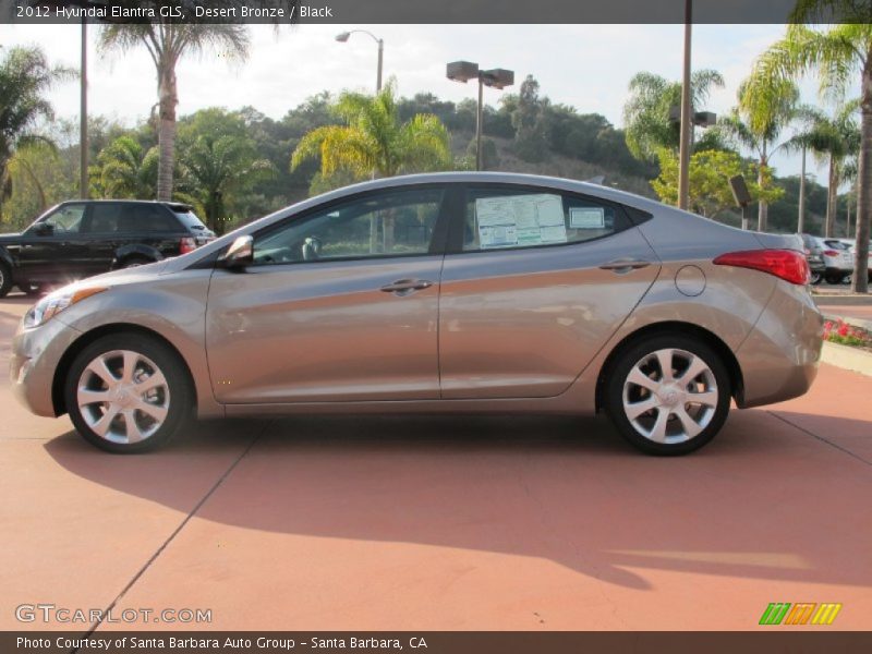 Desert Bronze / Black 2012 Hyundai Elantra GLS