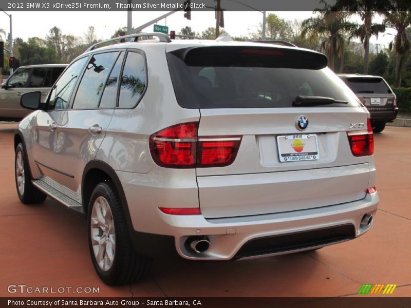 Titanium Silver Metallic / Black 2012 BMW X5 xDrive35i Premium