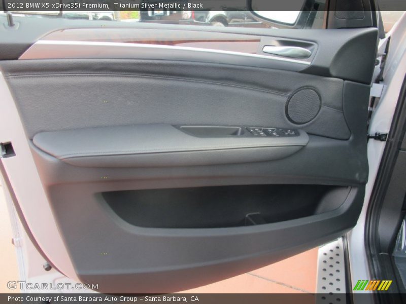 Titanium Silver Metallic / Black 2012 BMW X5 xDrive35i Premium
