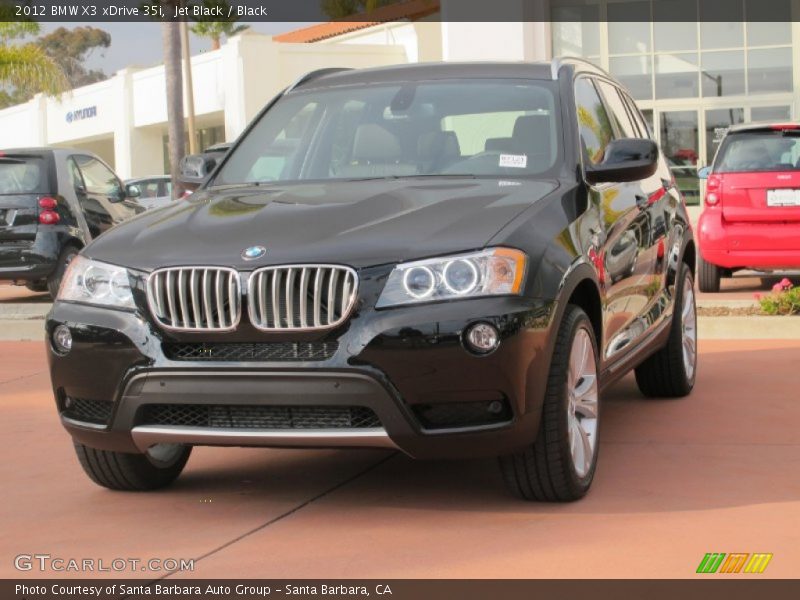 Jet Black / Black 2012 BMW X3 xDrive 35i