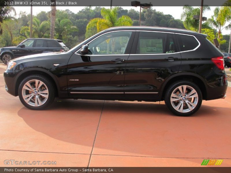 Jet Black / Black 2012 BMW X3 xDrive 35i