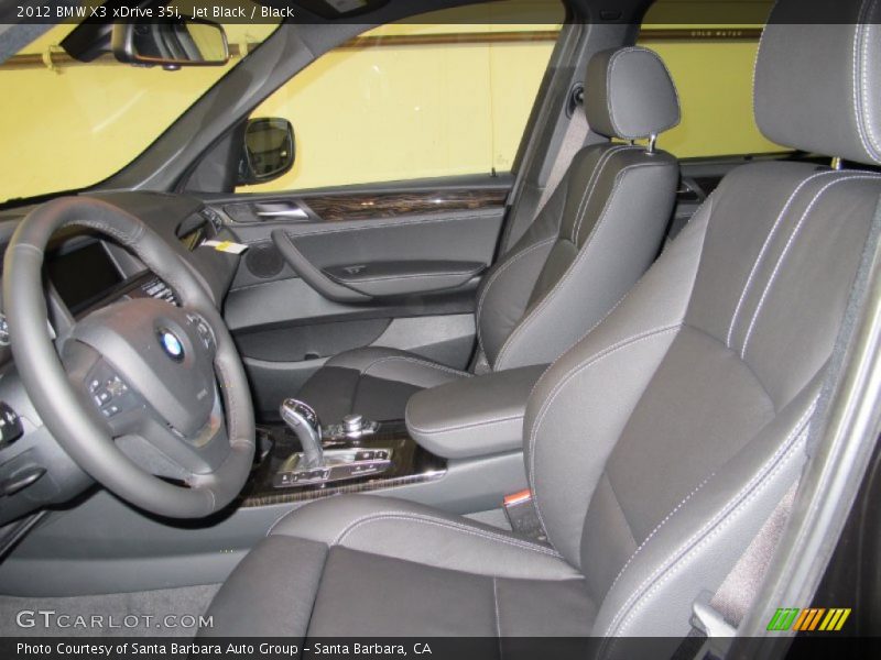 Jet Black / Black 2012 BMW X3 xDrive 35i