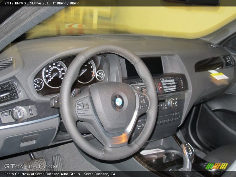 Jet Black / Black 2012 BMW X3 xDrive 35i