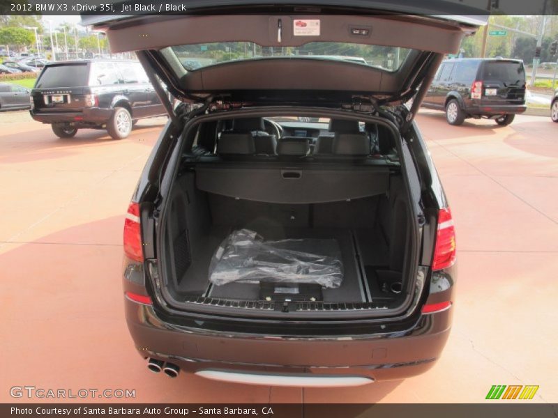 Jet Black / Black 2012 BMW X3 xDrive 35i