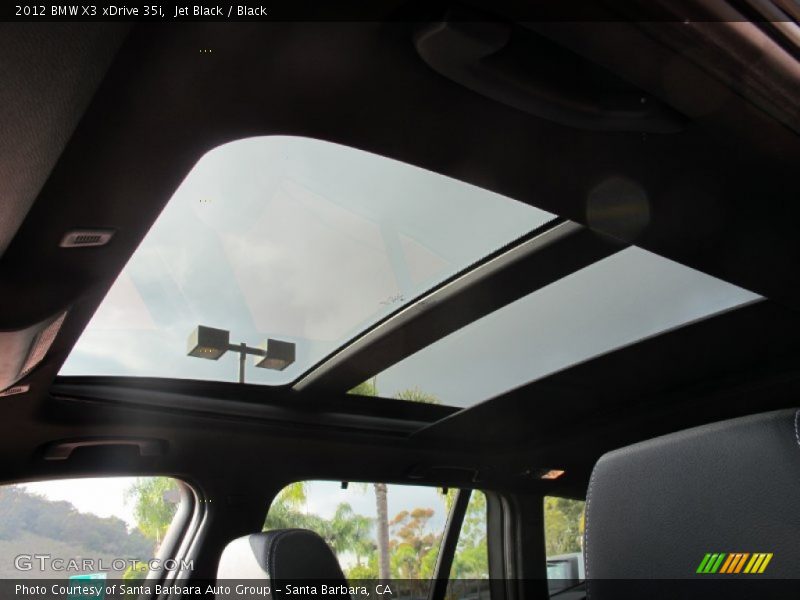 Jet Black / Black 2012 BMW X3 xDrive 35i