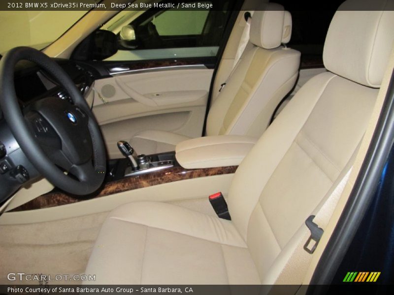Deep Sea Blue Metallic / Sand Beige 2012 BMW X5 xDrive35i Premium