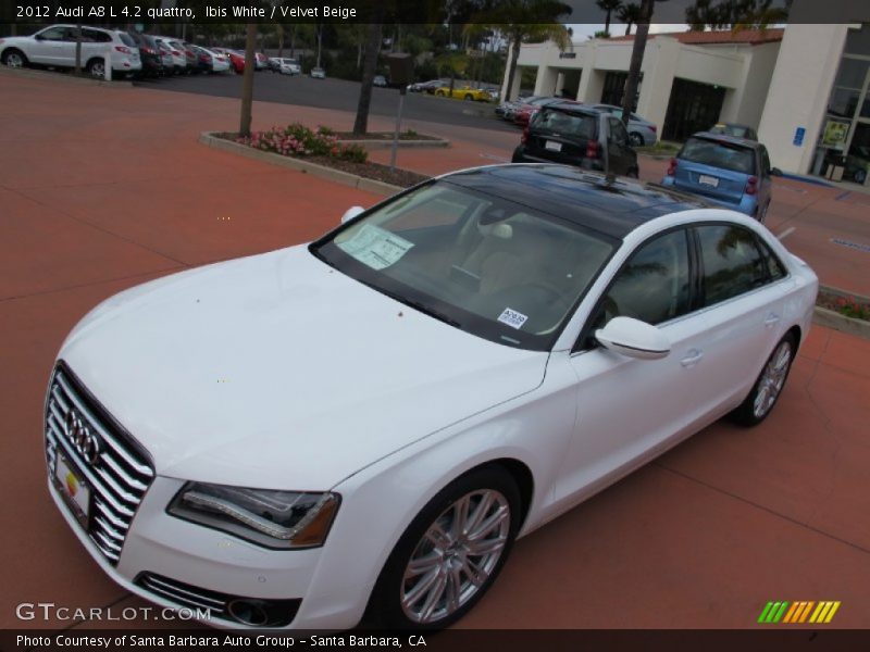 Ibis White / Velvet Beige 2012 Audi A8 L 4.2 quattro