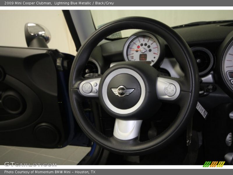 Lightning Blue Metallic / Black/Grey 2009 Mini Cooper Clubman