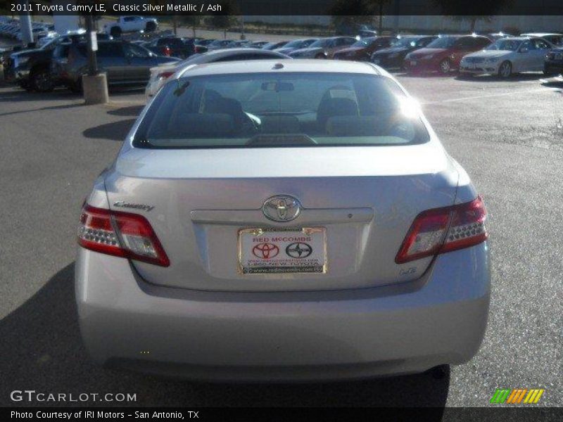 Classic Silver Metallic / Ash 2011 Toyota Camry LE